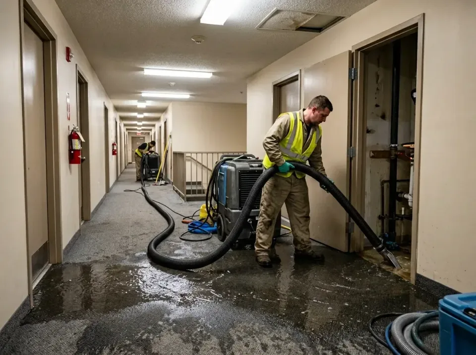 multi-unit-apartment-hallway-f-005 — frequently asked questions, Emergency Burst Pipe Water Extraction & Removal in Weatherf…